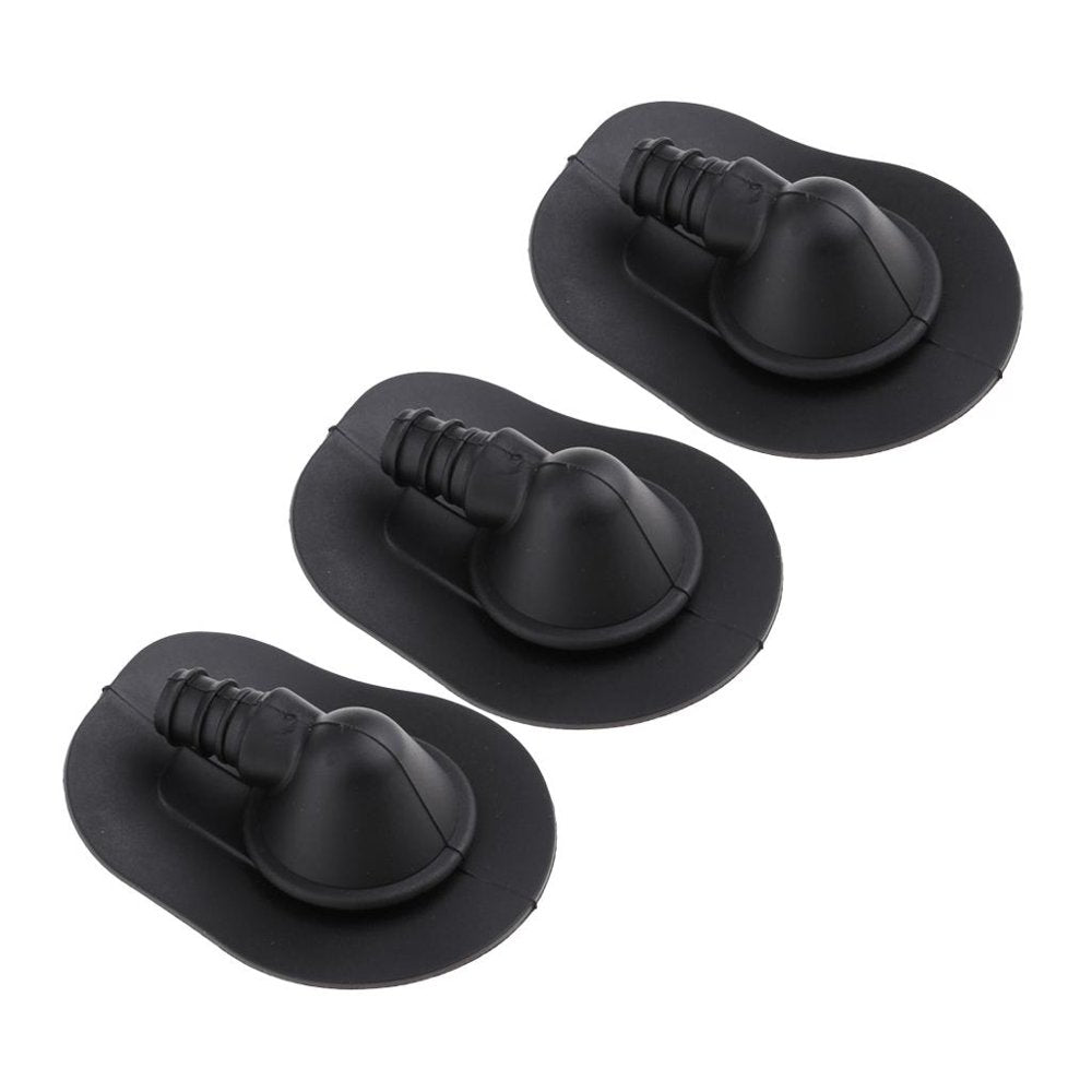 3Pcs/Set Durable Black TPU Inflate 90 Degree Screw Adapter for Surfing, Boarding, Bladder