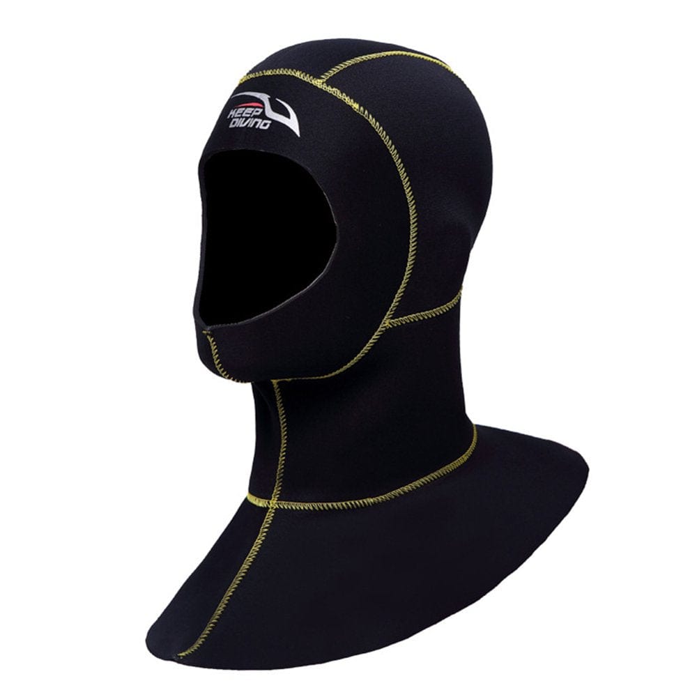 Floepx 3MM Neoprene Scuba Diving Hood with Shoulder Wetsuit Hood Snorkeling Hat Headgear