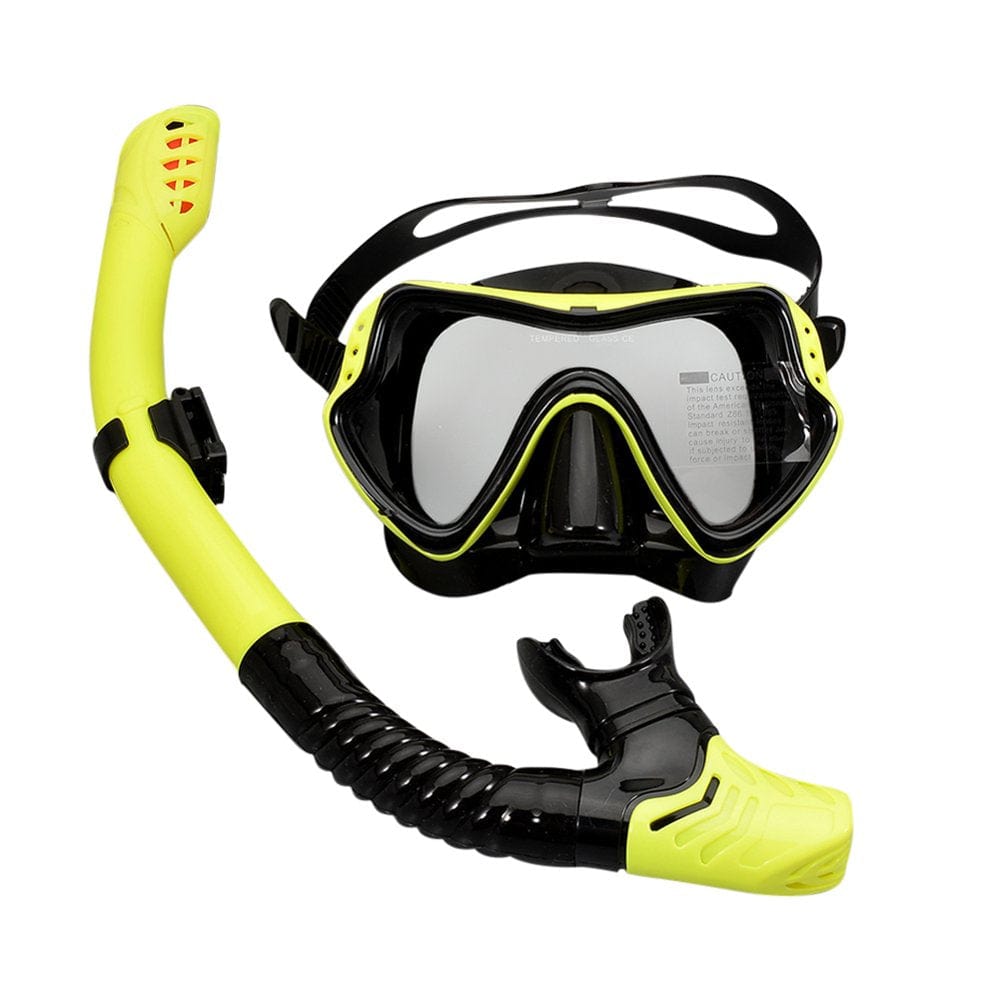 Jocestyle Diving Goggles Snorkel Set for Adults, Anti-Fog Full Face Silicone Diving Mask with Dry Snorkel