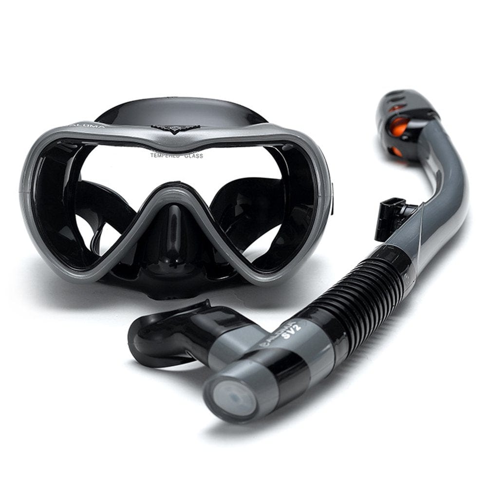 Leakproof Snorkel Set -Fog Swimming Snorkeling Goggles Glasses with Easy Breath Dry Snorkel Tube for Snorkeling Swimming Diving
