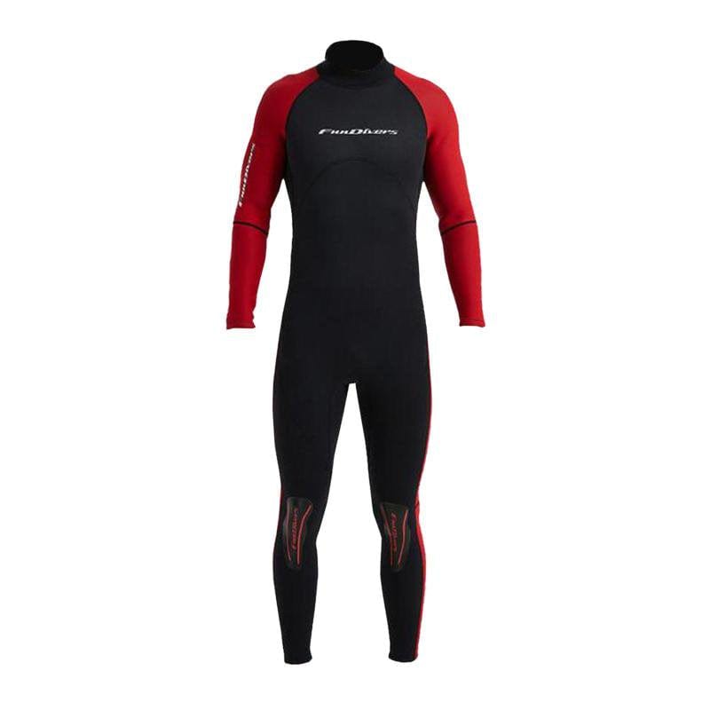 Mens 3Mm Neoprene Wetsuit, Full Body Long Sleeve Zip Diving Suit for Snorkeling Surfing Swimming - Gray XXXL
