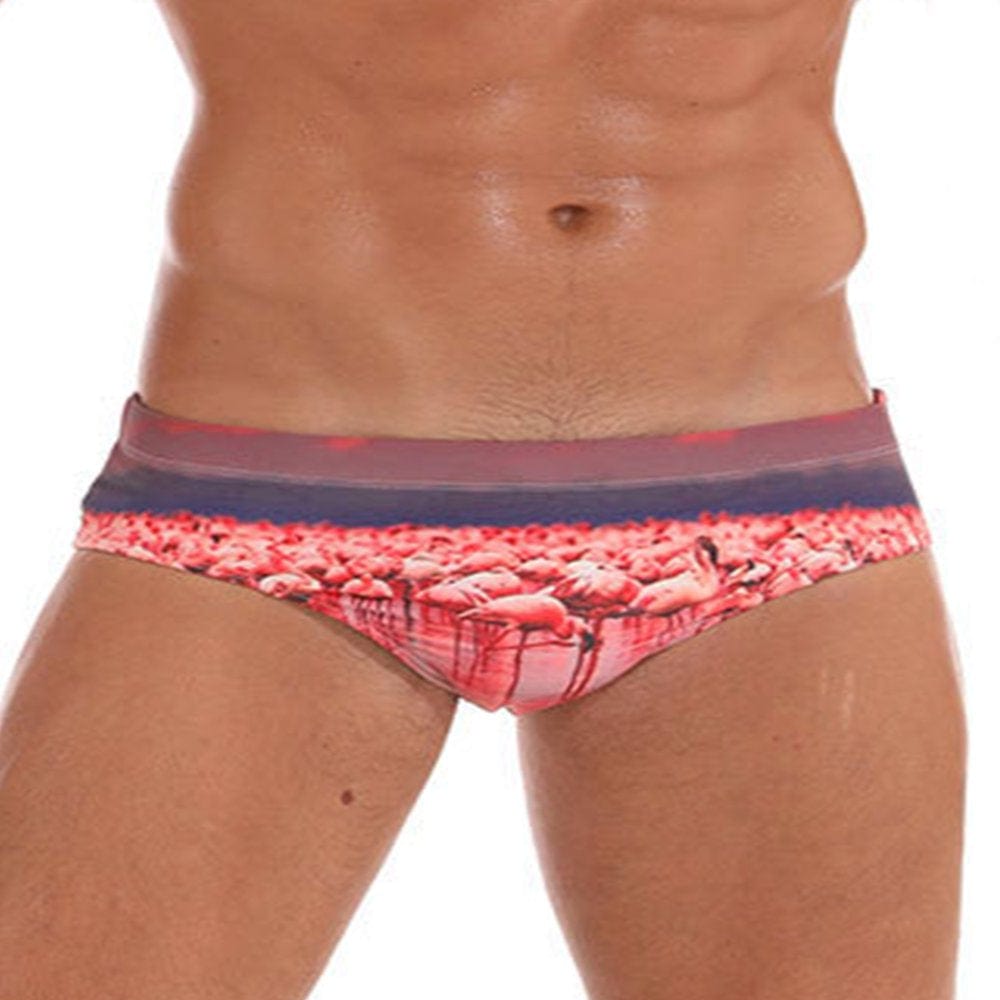 New Men Boxer Briefs Swimming Shorts Trunks Swimwear Swimsuit Underwear Bikini Swimming Bathing Surfing Suit Quick Drying 19 Color M-3XL