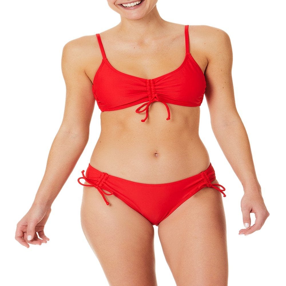 No Boundaries Junior'S Solid Adjustable Tie Bikini Top