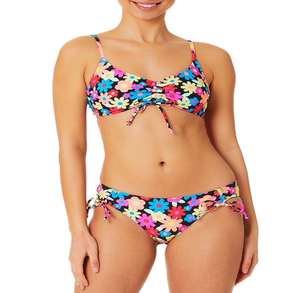 No Boundaries Junior'S Solid Adjustable Tie Bikini Top