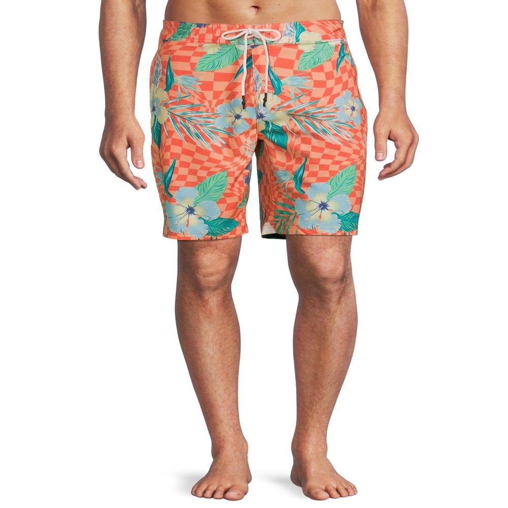 No Boundaries Men’S 9” Fixed Waist Boardshorts