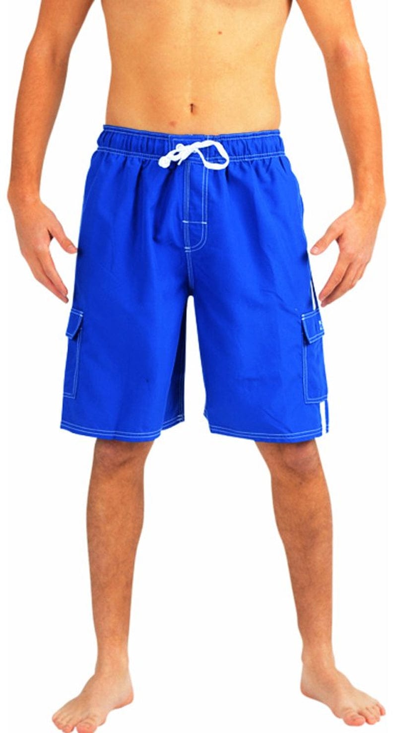 NORTY Mens Quick Dry Cargo Swim Trunks Adult Male Board Shorts Grey Camo L