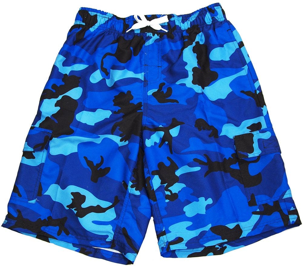 NORTY Mens Quick Dry Cargo Swim Trunks Adult Male Board Shorts Grey Camo L