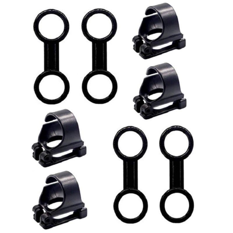 Saisrt 8 Pack Plastic Scuba Diving Snorkel Spare Parts Accessories Kit Diving Accessories Black Suitable for Elliptical Tube Snorkel Flexible and Durable
