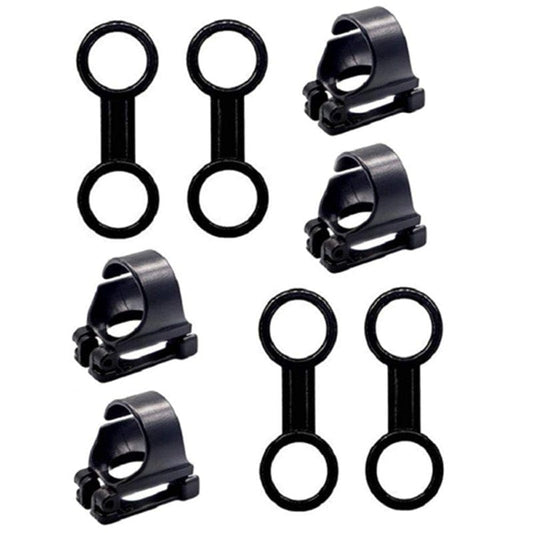 Saisrt 8 Pack Plastic Scuba Diving Snorkel Spare Parts Accessories Kit Diving Accessories Black Suitable for Elliptical Tube Snorkel Flexible and Durable