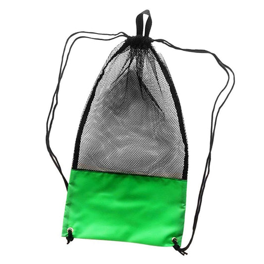 Scuba Diving Snorkeling Swimming Mesh Gear Drawstring Bag with Shoulder Strap - Various
