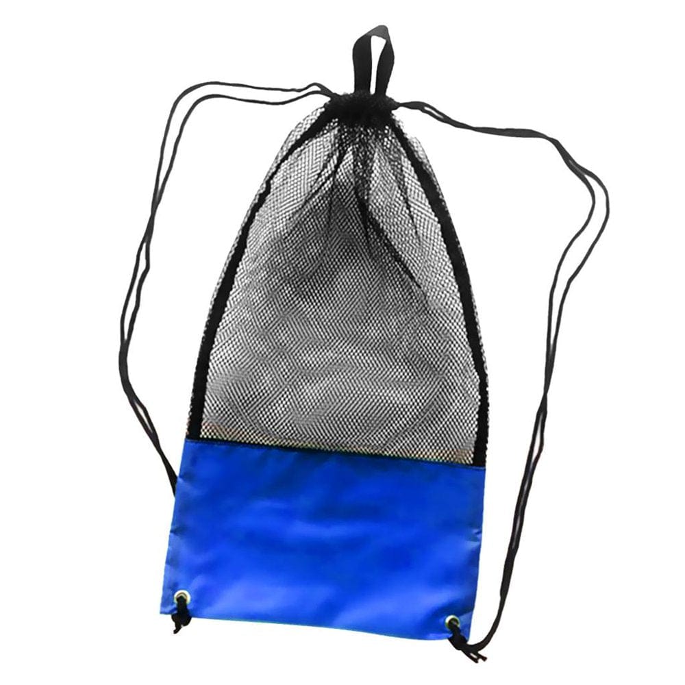 Scuba Diving Snorkeling Swimming Mesh Gear Drawstring Bag with Shoulder Strap - Various