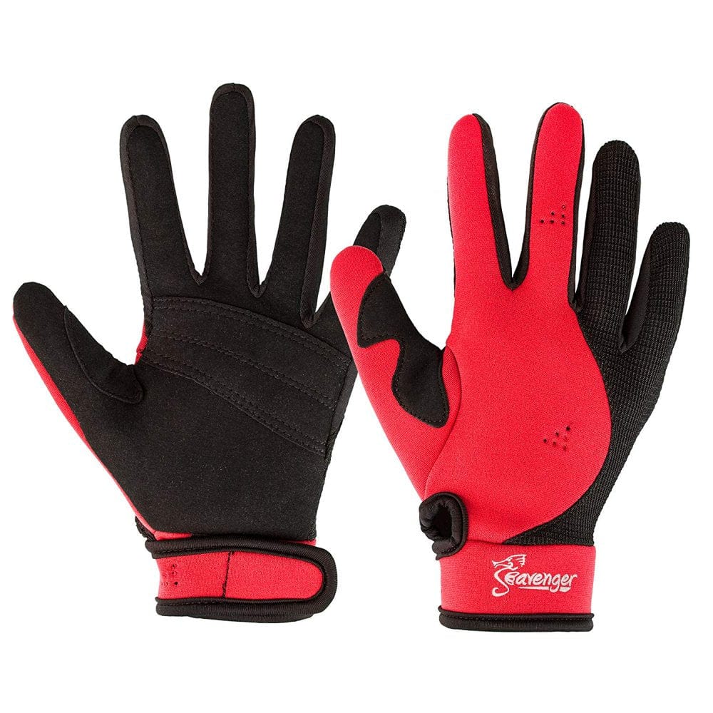 Seavenger Abyss 1.5Mm Neoprene Diving Gloves (Red, X-Small)