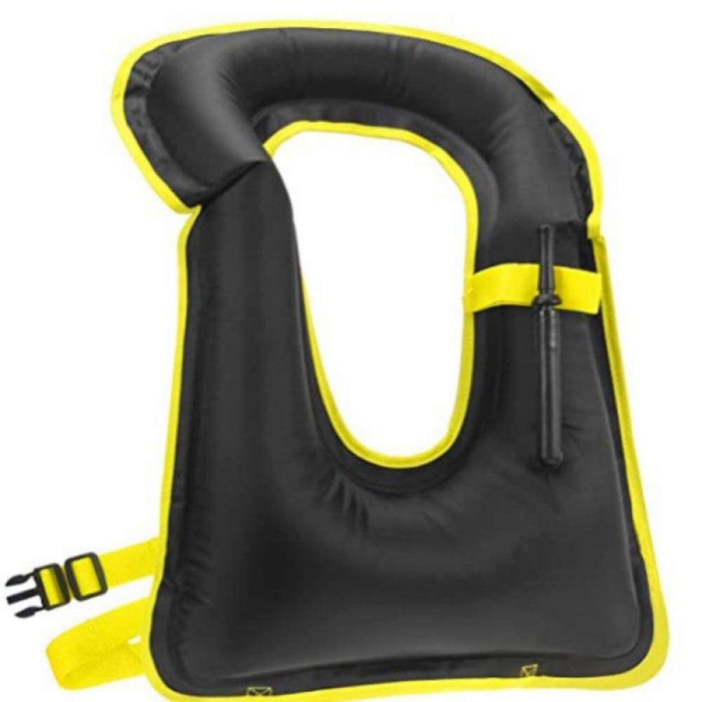 Snorkeling Vest, Adult Portable Inflatable Swimming Vest Jacket for Snorkeling Swimming Diving Safety
