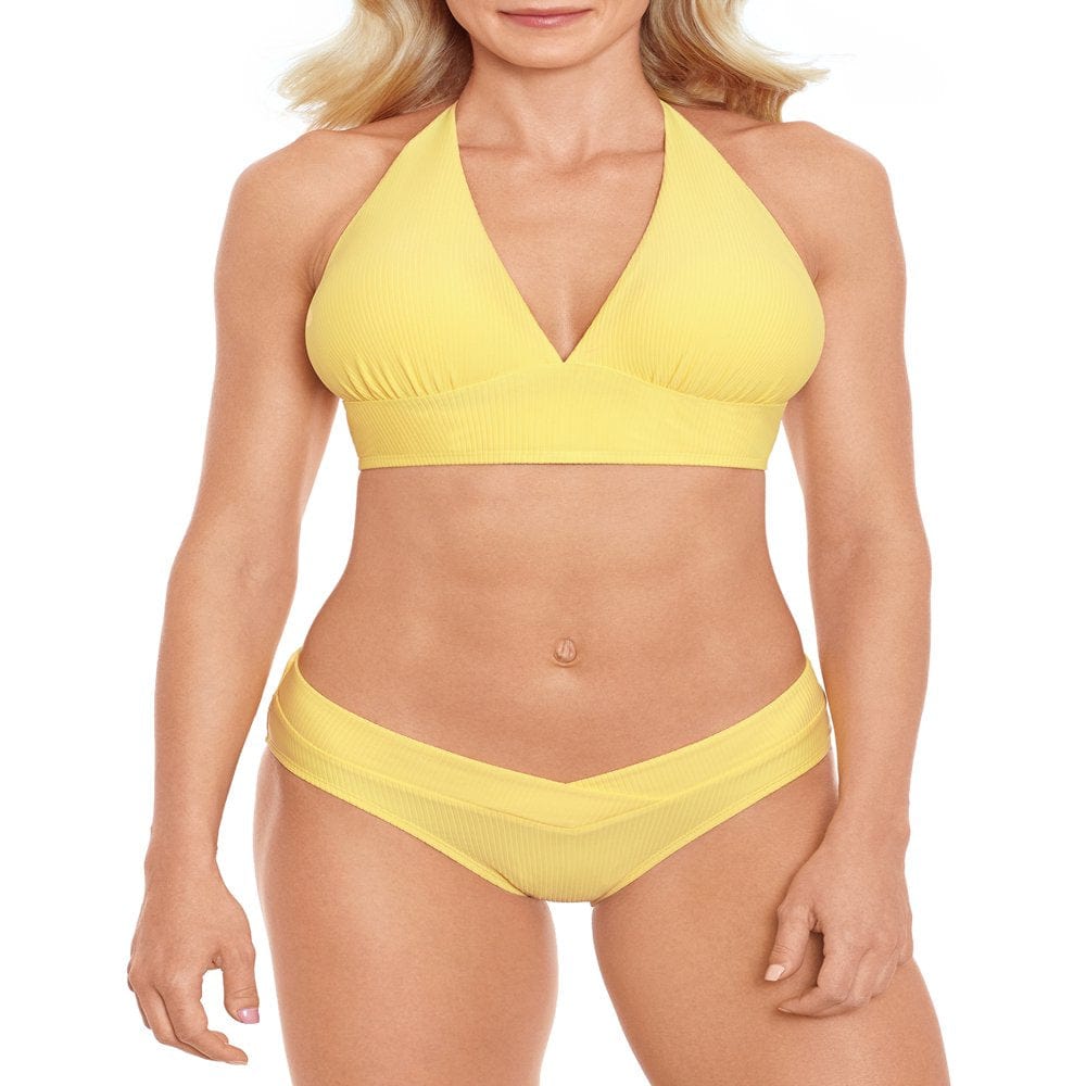 Time and Tru Women'S and Women'S plus Size Rib V-Waist Bikini Bottom