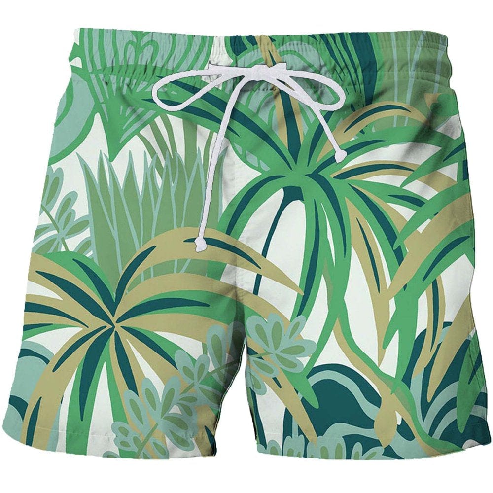 Transer Mens Quick Dry Printed Short Swim Trunks with Mesh Lining Swimwear Bathing Suits