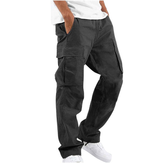 Vikakiooze 2023 Clearance!Men Casual Trousers,Cargo Pants for Men Casual Multiple Pockets Outdoor Straight Type Fitness Pants Trousers