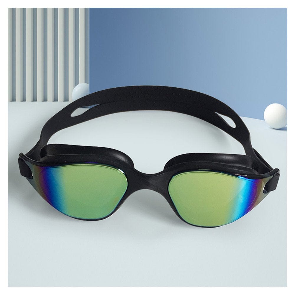 Waterproof Swimming Goggles No Leakage You Can Swim Freely without Distractions Black Silver Plating
