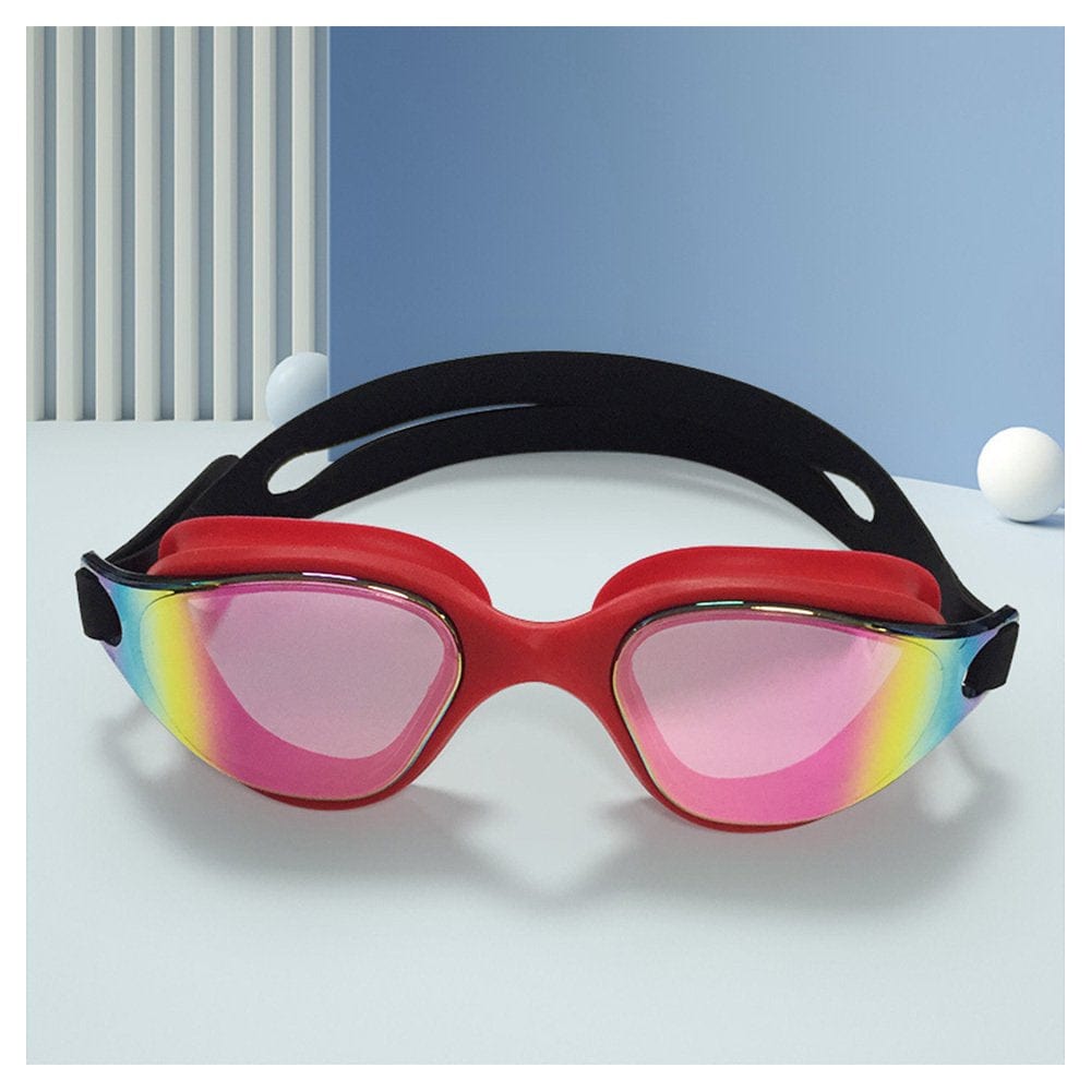 Waterproof Swimming Goggles No Leakage You Can Swim Freely without Distractions Black Silver Plating