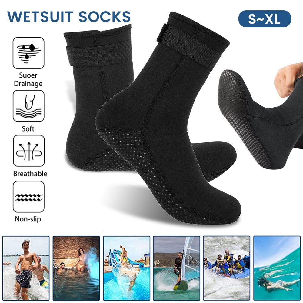 Willstar 3Mm Neoprene Diving Surfing Thermal Swim Watersport Socks Wetsuit Snorkeling Boots New Snorkeling Fins Boots